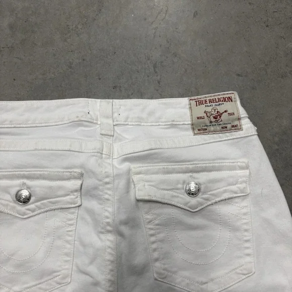 True Religion‎ Jeans White Size 33 Halle Mid Rise Super Skinny - Picture 5 of 5